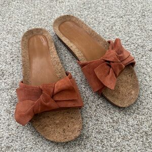 Sezane Women's Cork Sandals Size 10